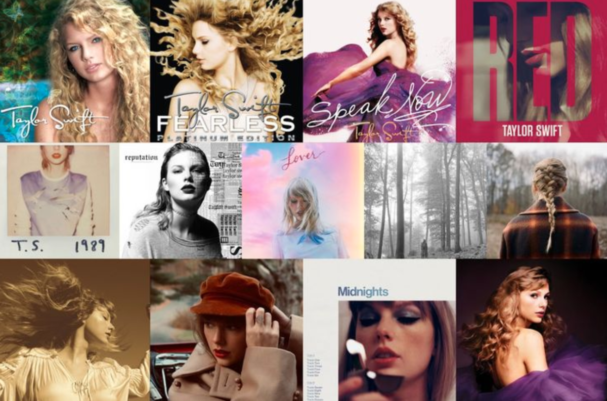 All of Swift’s albums, spanning more than 15 years, including “Taylor’s Version.” 

